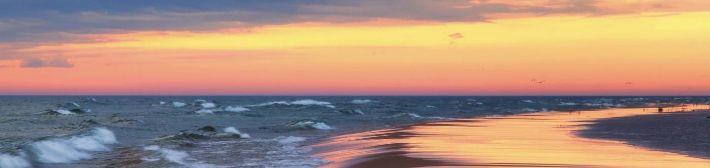 A Lake Michigan sunset